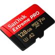 SANDISK EXTREME PRO MICRO SDXC 128GB + ADAPTER CLASS 10 UHS-I U3 A2 V30 200/90 MB/s