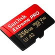 SANDISK EXTREME PRO MICRO SDXC 256GB + ADAPTER CLASS 10 UHS-I U3 A2 V30 200/140 MB/s