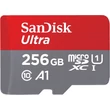 SANDISK ULTRA MICRO SDXC 256GB + ADAPTER CLASS 10 UHS-I U1 A1 ANDROID 100 MB/s