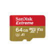 SANDISK EXTREME MOBILE MICRO SDXC 64GB + ADAPTER CLASS 10 UHS-I U3 A1 V30 100/60 MB/s
