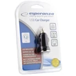 ESPERANZA EZ106 USB AUTÓS TÖLTŐ 5V 1A 12/24V FEKETE