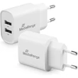 MEDIARANGE HÁLÓZATI TÖLTŐ 2xUSB-A 12W FEHÉR