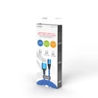 SAVIO CL-157 MÁGNESES 3-IN-1 USB TÖLTŐ ÉS ADATKÁBEL USB-C + APPLE LIGHTNING + MICRO USB 2m KÉK