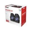 TRUST GEMI RGB USB 2.0 SZTEREÓ HANGSZÓRÓ 12W FEKETE