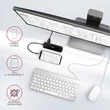 AXAGON HMC-6GL USB-C 3.2 GEN 1 SUPERSPEED 6in1 USB HUB GIGABIT LAN-PD 3.0 100W