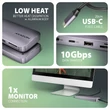 AXAGON HMC-6GM2 USB-C 3.2 GEN 2 SUPERSPEED 6in1 USB HUB NVMe/SATA M.2-PD 3.0 100W