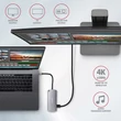 AXAGON HMC-6M2 USB-C 3.2 GEN 1 SUPERSPEED 6in1 USB HUB SATA M.2-GIGABIT LAN-PD 3.0 100W