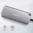 AXAGON HMC-6M2 USB-C 3.2 GEN 1 SUPERSPEED 6in1 USB HUB SATA M.2-GIGABIT LAN-PD 3.0 100W