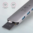 AXAGON HMC-HCR3A USB-C 3.2 GEN 1 SUPERSPEED 5in1 USB HUB