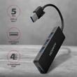 AXAGON HUE-G1A USB 3.2 GEN 1 SLIM HUB 4 PORT