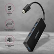 AXAGON HUE-G1C USB-C 3.2 GEN 1 SLIM HUB 4 PORT