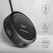 AXAGON HUE-P1A USB 3.2 GEN 1 HUB 4 PORT