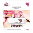 GOODRAM UME2 USB 2.0 PENDRIVE 16GB SPRING FEHÉR
