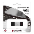 KINGSTON DATATRAVELER 80 USB-C 3.2 GEN 1 PENDRIVE 32GB