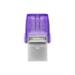 KINGSTON DATATRAVELER MICRODUO 3C USB 3.2/USB-C FÉMHÁZAS PENDRIVE 128GB (200 MB/s OLVASÁSI SEBESSÉG)