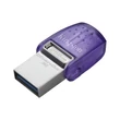 KINGSTON DATATRAVELER MICRODUO 3C USB 3.2/USB-C FÉMHÁZAS PENDRIVE 256GB (200 MB/s OLVASÁSI SEBESSÉG)