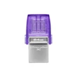 KINGSTON DATATRAVELER MICRODUO 3C USB 3.2/USB-C FÉMHÁZAS PENDRIVE 64GB (200 MB/s OLVASÁSI SEBESSÉG)