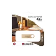 KINGSTON DATATRAVELER SE9 G3 USB 3.2 GEN 1 FÉMHÁZAS PENDRIVE 64GB (220/100 MB/s) ARANY