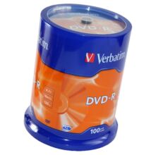 VERBATIM DVD-R 16X CAKE (100)