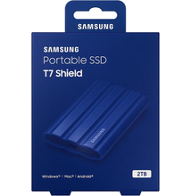 SAMSUNG T7 SHIELD USB-C 3.2 GEN 2 KÜLSŐ SSD MEGHAJTÓ 2TB KÉK
