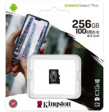 KINGSTON CANVAS SELECT PLUS MICRO SDXC 256GB CLASS 10 UHS-I U3 A1 V30 (100/85 MB/s)