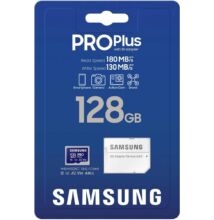 SAMSUNG PRO PLUS (2023) MICRO SDXC 128GB + ADAPTER CLASS 10 UHS-I U3 A2 V30 180/130 MB/s