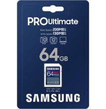 SAMSUNG PRO ULTIMATE (2023) SDXC 64GB CLASS 10 UHS-I U3 V30 200/130 MB/s
