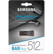 SAMSUNG BAR PLUS USB 3.2 GEN 1 PENDRIVE 512GB SZÜRKE (400 MB/s)
