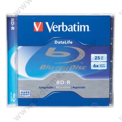 VERBATIM BD-R 25GB 6X DATALIFE NORMÁL TOKBAN