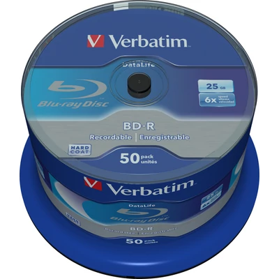 VERBATIM BD-R 25GB 6X DATALIFE CAKE (50)