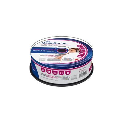 MEDIARANGE CD-R 12X AUDIO FULL NYOMTATHATÓ CAKE (25) MR224