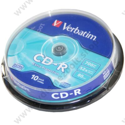 VERBATIM CD-R 52X CAKE (10)