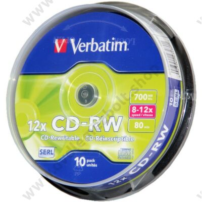 VERBATIM CD-RW 12X CAKE (10)