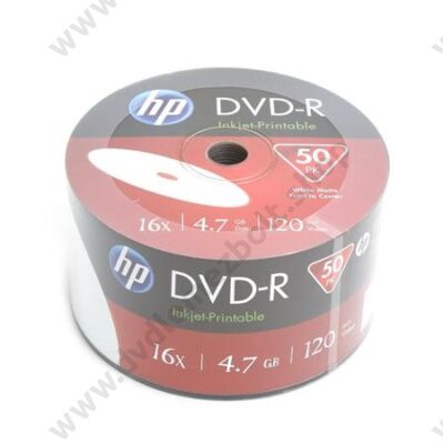HP DVD-R 16X FULL NYOMTATHATÓ SHRINK (50)