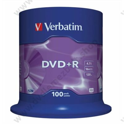VERBATIM DVD+R 16x CAKE (100)