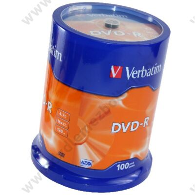 VERBATIM DVD-R 16X CAKE (100)