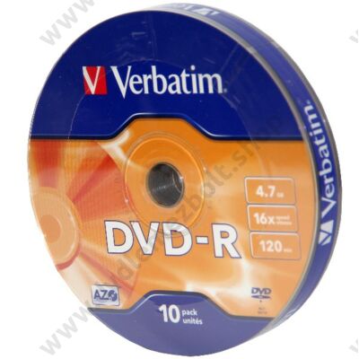 VERBATIM DVD-R 16X SHRINK (10)