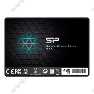 SILICON POWER SLIM S55 480GB 2,5 COL SATA3 560/530 MB/s 7mm SSD MEGHAJTÓ