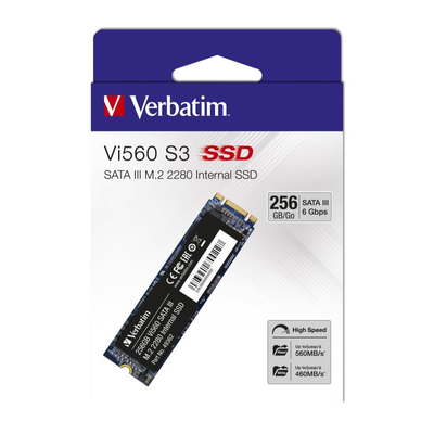 VERBATIM Vi560 S3 M.2 2280 SATA III 560/460 MB/s SSD MEGHAJTÓ 256GB