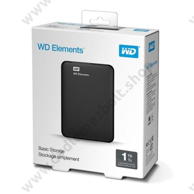 WESTERN DIGITAL ELEMENTS USB 3.0 HDD 2,5 FEKETE 1TB