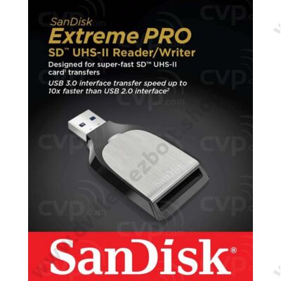 SANDISK EXTREME PRO USB 3.0 MEMÓRIAKÁRTYA OLVASÓ UHS-I/UHS-II SDHC/SDXC MEMÓRIAKÁRTYÁKHOZ