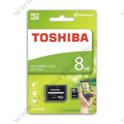 TOSHIBA MICRO SDHC 8GB + ADAPTER CLASS 4