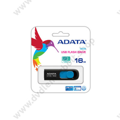 ADATA USB 3.0 DASHDRIVE CLASSIC UV128 16GB FEKETE/KÉK