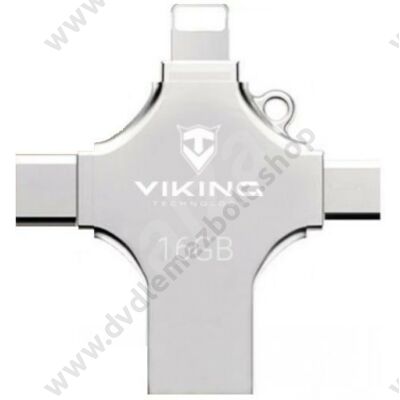 VIKING 4IN1 APPLE LIGHTNING/MICRO USB/USB 2.0/USB TYPE-C PENDRIVE 16GB