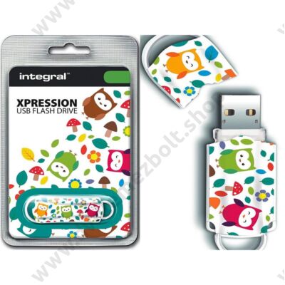 INTEGRAL USB 2.0 PENDRIVE XPRESSION OWLS 16GB