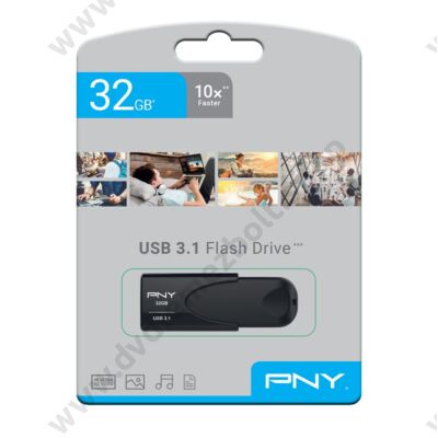 PNY ATTACHE 4 USB 3.1 PENDRIVE 32GB FEKETE