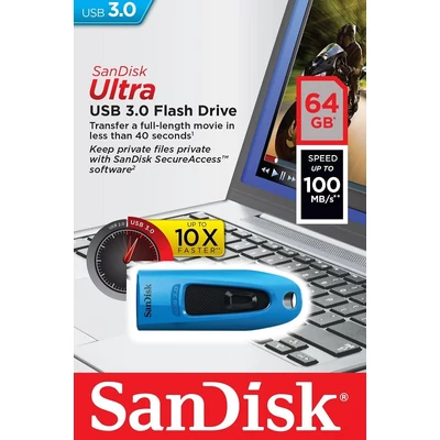 SANDISK USB 3.0 ULTRA PENDRIVE 64GB KÉK