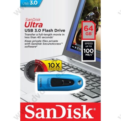 SANDISK USB 3.0 ULTRA PENDRIVE 64GB KÉK
