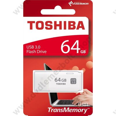 TOSHIBA U301 USB 3.0 PENDRIVE 64GB FEHÉR